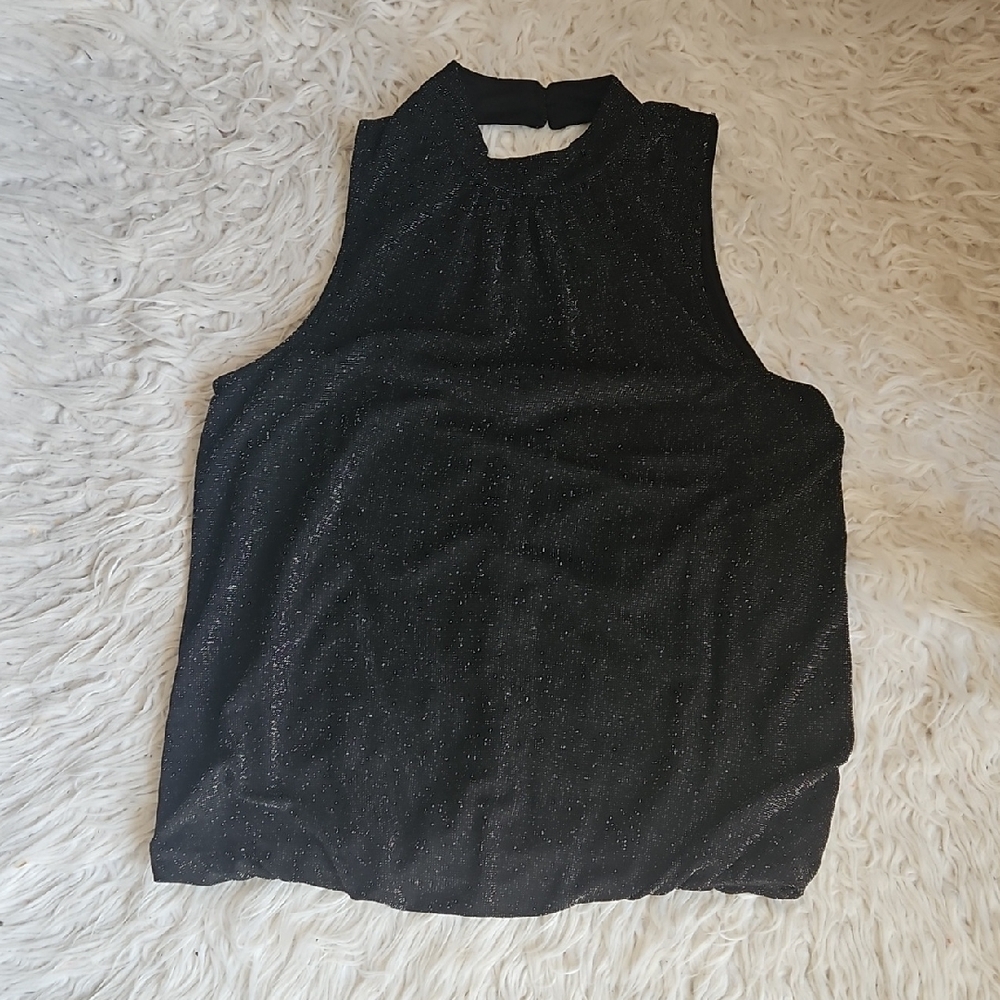 Reitmans Sparkling Black Sleeveless Top